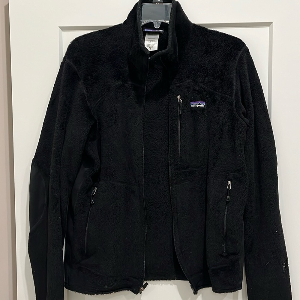 Mens PATAGONIA Polartec R Series Full Zip Fleece Jacket Black - small